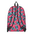 thumbnail image 3 of Football Icon Red Pattern Backpack for School, Cute School Bag with Adjustable Shoulder Straps and Padded Back, 15.7"x11.8"x5.5", 3 of 5