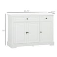 thumbnail image 3 of Wooden Sideboards HOMCOM Sideboard Buffet Cabinet, Modern Kitchen Cabinet with 2 Drawers and Adjustable Shelves, Coffee Bar Cabinet, White,Sideboards With Storage, 3 of 9
