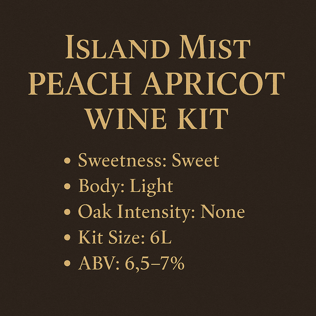 Winexpert Island Mist Peach Apricot Wine Kit