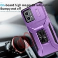 thumbnail image 3 of Funda para GANGXUN Motorola Moto G 2023 4G - Soporte metálico, Función magnética, Morado, 3 of 5