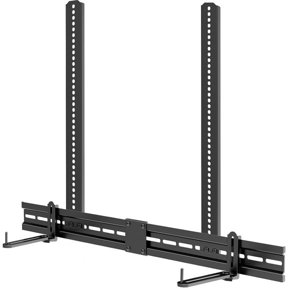 MOUNT PRO Universal Soundbar Mount, Sound Bar TV Bracket with 31.5" Longer Bracket Mounting Above or Under TV with/Without Holes, 6.5" Holder Swivel to Fit Various Soundbar, Up to 13 LBS