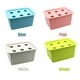 thumbnail image 2 of Sistema de cultivo hidropónico Caja de gabinete 6 agujeros Balcón Cultivo de vegetales Kit de tanque Meterk Azul, 2 of 7