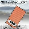 thumbnail image 4 of Allytech Phone Case for Google Pixel Fold, Fibre Texture Design Shockproof Drop Protection Anti-Scratch TPU Back Cover Case for Google Pixel Fold - Brown, 4 of 7
