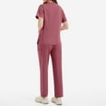 thumbnail image 3 of Works Uniforms Beauty Costume Nursing Elastic Pants Stretch Scrubs Women Sets Scrubs Hospital Working Scrubs Set, 3 of 4