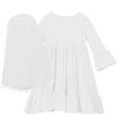 thumbnail image 5 of Huowey Girl Dress With Hijab For Baby Girls Prayer Dress Clothes Long Sleeve Features:, 5 of 8