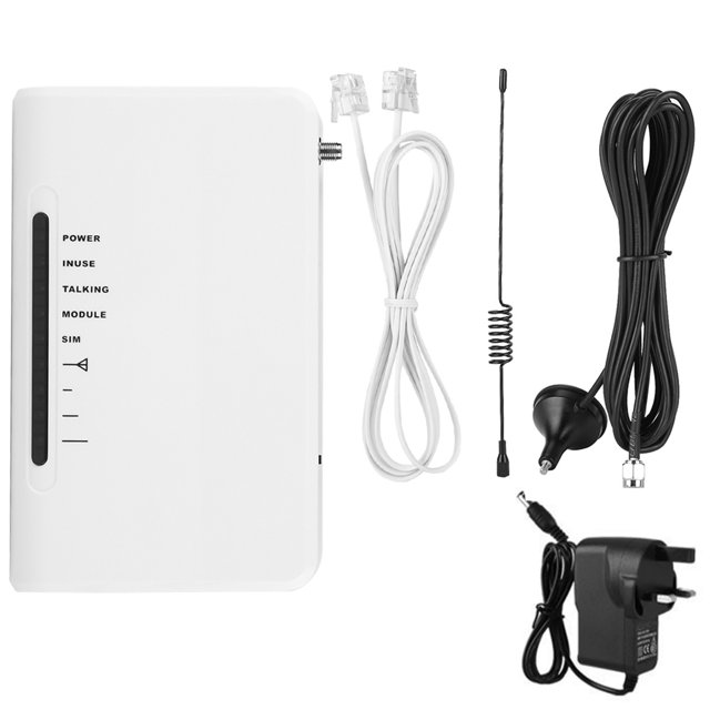 Terminal inalámbrico fijo LED mundial Cuatribanda GSM 850/900/1800/1900MHz Alarma Reino Unido 100240V