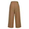 thumbnail image 5 of Aofany Womens Capri Pants Loose High Waisted Wide Leg Lounge Pants Casual Palazzo Pants Trousers with Pockets, 5 of 7