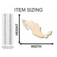 thumbnail image 2 of Unfinished Wood Mexico Shape - Country - Craft - up to 46" DIY 10" / 3/4", 2 of 3