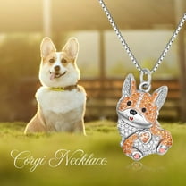 Female All-match Cartoon Pet Dog Pendant Necklace