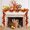 Orange, variant on Simulation Maple Leaf Halloween Home Decorations Artificial Black Leaves