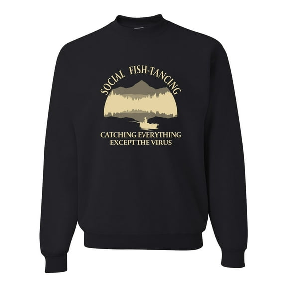 Adult Social Fish-tancing Sweatshirt Crewneck