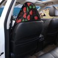 thumbnail image 5 of POLERO Heart Shaped Cherry Pattern Terry Cloth Car Seat Cover Universal Car Seat Towel Cover, Non-Slip Machine Washable Towel Car Seat Cover Fit for Vans Trucks Sedans, 5 of 7