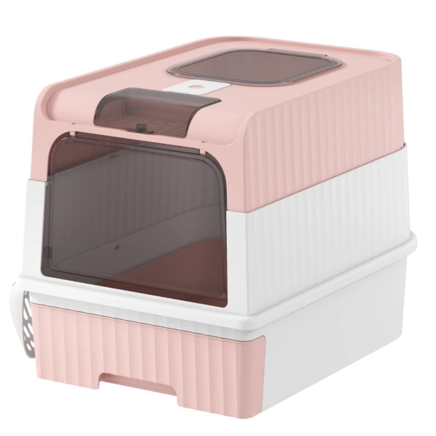 FENGFAN Enclosed Cat Litter Box Anti-Tracking Top Exit 18.9" for Cats 1 Pack