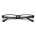 thumbnail image 3 of Semi-Rimless Reaing Glasses Stylish Look Light Weight with Carring Pouch BLACK, 3 of 4