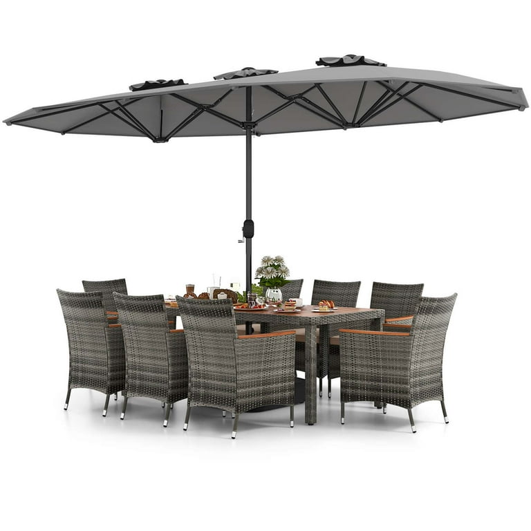 Costway 11 piece outdoor dining set sale