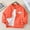 Orange, variant on FSYBOA Girls Casual Jacket Size 7-8T, Fashion Long Sleeve Loose Fit Stand Collar Fall Outerwear Blue