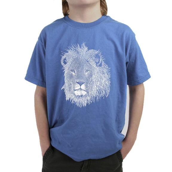 Boy's Word Art T-shirt - Lion