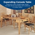 thumbnail image 2 of MECO Table à Manger Extensible Traditionnelle en Bois Massif, Cadre en Chêne, 2 of 15