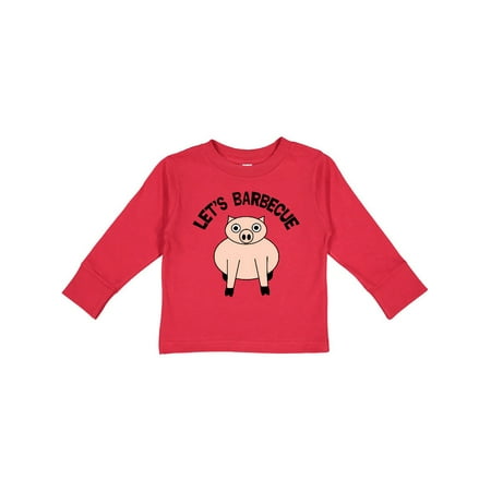 

Inktastic Let s Barbecue Pig Gift Toddler Boy or Toddler Girl Long Sleeve T-Shirt