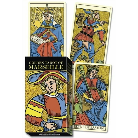 Golden Tarot of Marseille, (Hardcover)