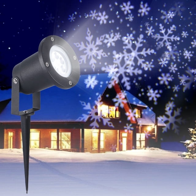 Christmas Snowfall Projector Lights Outdoor, Snowflake Projector Lights, Waterproof Snowfall Dynamic Snow Effect Decorative Lighting for Christmas Xmas