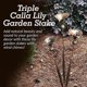 thumbnail image 3 of Garden Stake with Bells Calla Lily Outdoor Lillies Flower Decorations Garden and Yard Accessories Decorations, 3 of 5