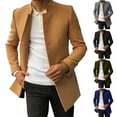 thumbnail image 4 of Vedolay Winter Coats for Men 2023 Open Front Coat Jacket for Men Clothes Khaki,XL, 4 of 5