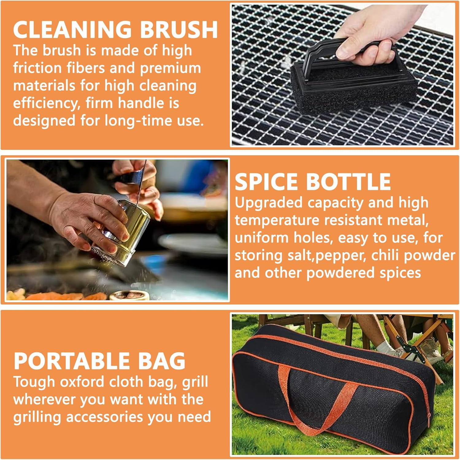 Griddle Accessories Kit for Outdoor BBQ: 27Pcs Flat Top Grill Accessories for Blackstone and Camp Chef, Professional Grilling Accessories with Grill Spatula Set, Basting Cover, Scraper, Carry Bag