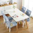thumbnail image 3 of Set of 4 Dining Chair Covers, Washable Polyester Kitchen Slipcovers Featuring Vintage, Bohemian, Artistic, Tribal Style, Retro Patterns with Stretch and Removable Protector for Modern Kitchen, 3 of 5