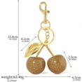 thumbnail image 3 of Cherry Keychain for Women, Kawaii Cute Bag Charms Purse Accessories, Fashion Fruit Key Rings for Handbag Backpack Zip Pull, Unique Gifts for Her, Girls, Friends, 3 of 5