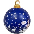 thumbnail image 2 of Venta de bolas inflables de Navidad, 60 cm, grandes, para exteriores, de PVC, para Navidad, inflables gigantes, reutilizables, muñecos de nieve de Papá Noel, para decoración de jardín y patio de Navid, 2 of 5