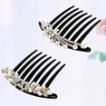 thumbnail image 4 of WRITWAA Pearl Hair Comb with Crystal for Wedding Jewelry 2Pcs, 4 of 8