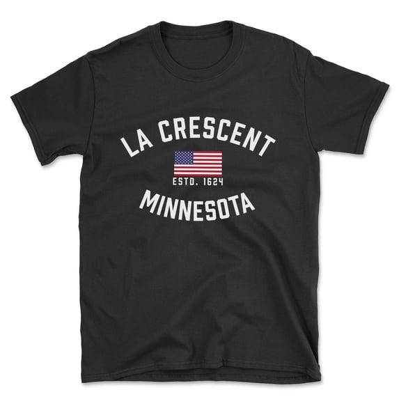 La Crescent Minnesota Patriot Men's Cotton T-Shirt