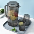 thumbnail image 3 of Jarra de agua para nevera de 2 cuartos con 2 taza jarra de plástico con tapa, jarra de leche, jarra de para beber café, , , Macarena jarra de jugo, 3 of 7