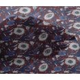 thumbnail image 4 of oneOone Viscose Chiffon Fabric Leaves & Floral Block Printed Craft Fabric BTY 42 Inch Wide, 4 of 5