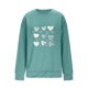 thumbnail image 5 of Xuyuer Valentine's Day Heart Print - Women's Loose Round Neck Long Sleeve Top for Casual Lover Themed Outfits, Cozy Seasonal Wear, Couple Matching Style & Romantic Gift Holiday Apparell, 5 of 5