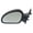 Paint to match, variant on For Ford Escort 1997 98 99 00 01 2002 Door Mirror Driver Side | Manual Glass | Non-Heated | Non-Folding | Textured Black | Non-Towing | Replacement For FO1320166 | F7CZ17682CA