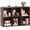 Rustic Brown,6-Cube, variant on BarefHaven 8-Cube Bookcase, Large Floor Standing Horizontal Bookshelf with 8 Open Shelves & 2 Anti-Tipping Kits, Home Office Wooden Storage Book Shelf for Living Room, Study (Rustic Brown, 8-Cube)