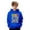 Blue, variant on SOFTCCLO Hoodies for Boys Letter Print Back to School Pullover Hoodie Top Stylish Boys Hoodies Size 3-4Y
