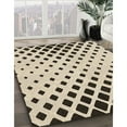 thumbnail image 3 of Ahgly Company Machine Washable Indoor Round Transitional Vanilla Gold Area Rugs, 5' Round, 3 of 7