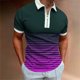 thumbnail image 4 of Gibobby Playera Tipo Polo Hombre Polo de piqué de algodón elástico sólido de Manga Corta Camisa de Polo para Hombre(Morado,G), 4 of 5