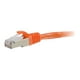 C2G Ethernet CAT 6 Cat6 Câble de 20 Pi - Sans Armature (STP) - Orange - Câble de Raccordement - RJ-45 (M) à RJ-45 (M) - 20 Pi - STP - - Moulé, Sans Accrochage, Toronné - Orange – image 2 sur 3