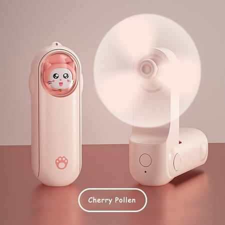 

Xinhuaya Personal Handheld Fan Mini Portable Pocket Fan Little Folding Fans USB Rechargeable for Woman Girls Makeup Outdoor Travel Powerful Wind [12-21 Working Hours]