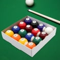 thumbnail image 1 of Juego de bolas de billar de juguete para niños de 16 piezas, mini bolas de billar ligeras multiusos de 1,26 pulgadas para escritorio de recreación en, 1 of 8