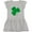 AC-Heather Grey, variant on Inktastic Irish Green Shamrock Girls Toddler Dress
