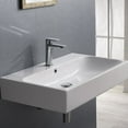 thumbnail image 1 of CeraStyle Pinto Rectangular Ceramic Wall Mounted/Vessel One Hole Bathroom Sink, White (080000-U), 1 of 1