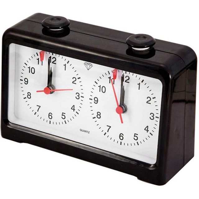 Temporizador de reloj de ajedrez, reloj de ajedrez mecánico negro más nuevo, reloj de ajedrez analógico de torneo profesional