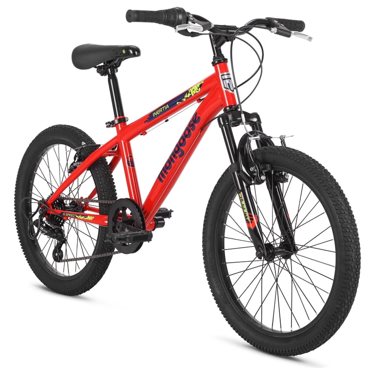Mongoose Inertia Kids Mountain Bike, 20-Inch Wheels, 21 Speeds