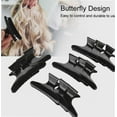 thumbnail image 2 of 12Pcs Set Black Butterfly Holding Hair Clip Hair Section Claw Clamps Hairdressing Tool, 2 of 4