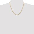 thumbnail image 5 of Diamond2Deal 10K Yellow Gold 3mm Diamond-Cut Quadruple Rope Chain Necklace for Women 20", 5 of 6